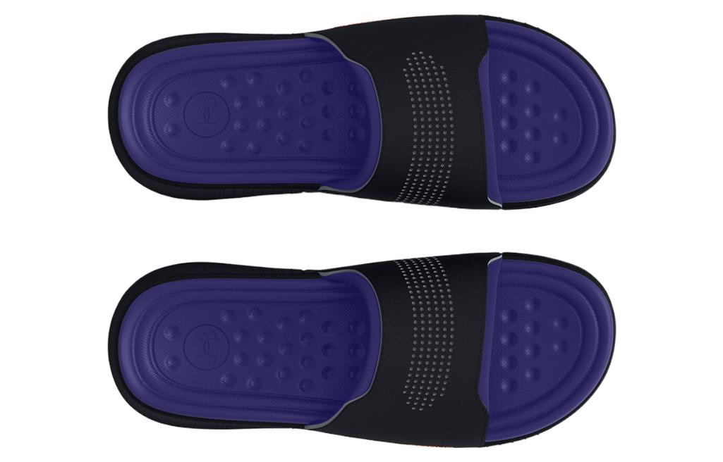Shop Under Armour Ansa Elevate Slide ''Zwart Sonar Blauw'' 3025044-002