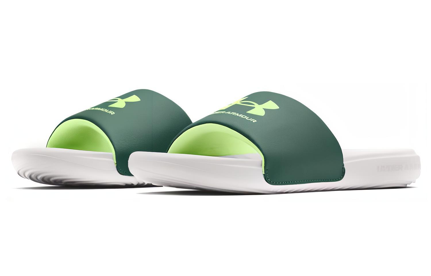 Lookbook Under Armour Ansa Fixed 'Simple Green Slides' 3023761-107