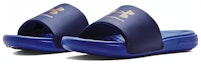 Lookbook Under Armour Ansa Fixed Slide 'Bauhaus Blue' Lelaki Kasut Sukan 3023761-403