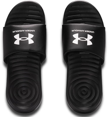 Under Armour Ansa Fixed Slide 'Black White' 3023761-004 Shop Under Armour Ansa Fixed Slide 'Black White' 3023761-004
