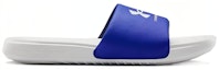 Order Under Armour Ansa Fixed Slide 'Kelabu Halo Biru' 3023761-105