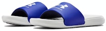 Lookbook Under Armour Ansa Fixed Slide 'Kelabu Halo Biru' 3023761-105