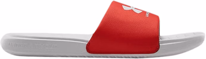 Under Armour Ansa Fixed Slide 'Halo Grey Red' 3023761-104 Under Armour Ansa Fixed Slide 'Halo Grey Red' 3023761-104