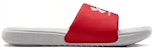 Under Armour Ansa Fixed Slide 'Kelabu Halo Merah' 3023761-104