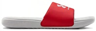 Order Under Armour Ansa Fixed Slide 'Kelabu Halo Merah' 3023761-104