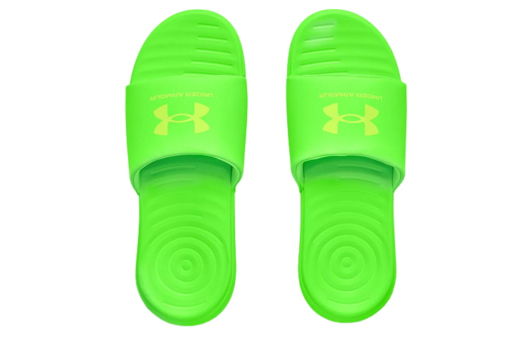 Lookbook Under Armour Ansa Fixed Slide 'Hyper Green' Sandal 3023761-300