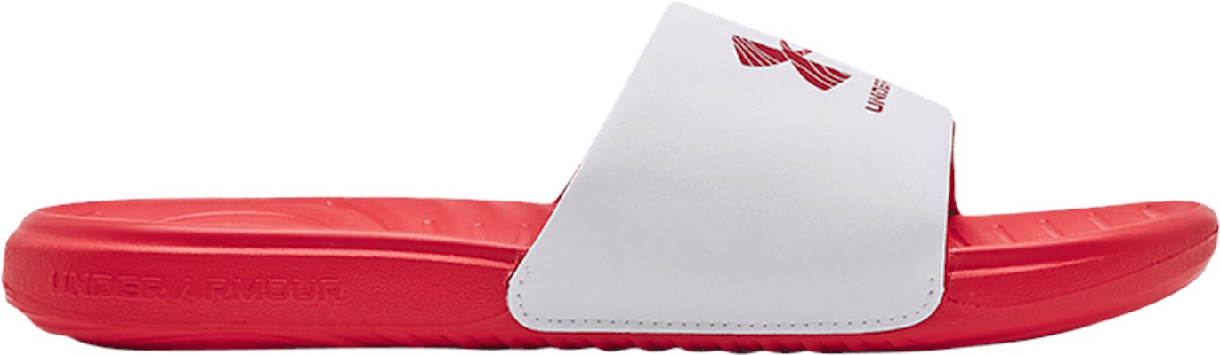 Under Armour Ansa Graphic Logo Slide 'White Red' 3024435-104 Buy Under Armour Ansa Graphic Logo Slide 'White Red' 3024435-104