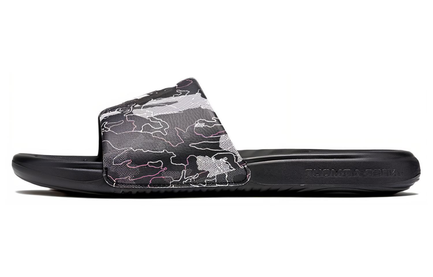 Under Armour Ansa Graphic Slide 'Black Metallic Ore' 3024434-010