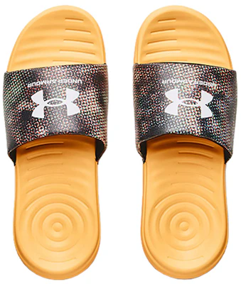 Under Armour Ansa Graphic Slide ''Zwart Oranje Ice'' 3024434-015 Shop Under Armour Ansa Graphic Slide ''Zwart Oranje Ice'' 3024434-015