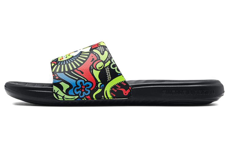 Under Armour Ansa Graphic Slide 'Black Phoenix Fire Camo' 3024434-009