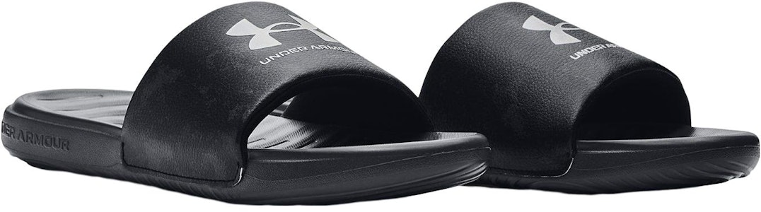 UAアンサ グラフィック スライド (黒/灰) 3024434-018 Lookbook UAアンサ グラフィック スライド (黒/灰) 3024434-018