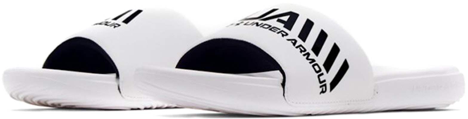 安德瑪 Ansa Graphic 簡約休閒拖鞋 白黑 Lookbook 安德瑪 Ansa Graphic 簡約休閒拖鞋 白黑