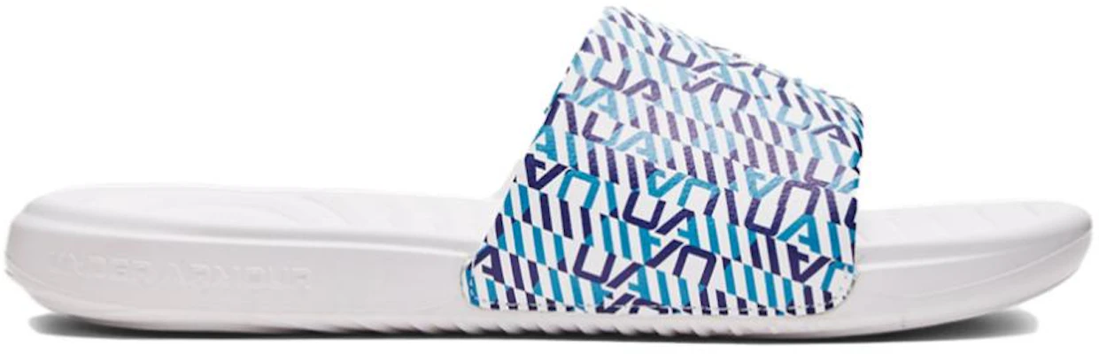 Under Armour Ansa Graphic Slide ''Blue Mirage Monogram'' Slippers Blauw 3024434-114 Order Under Armour Ansa Graphic Slide ''Blue Mirage Monogram'' Slippers Blauw 3024434-114