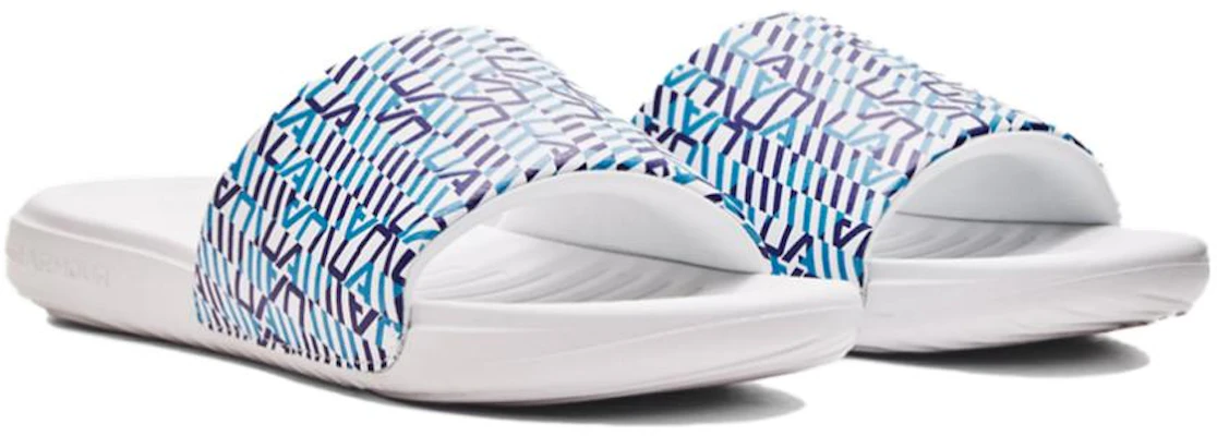 Under Armour Ansa Graphic Slide ''Blue Mirage Monogram'' Slippers Blauw 3024434-114 Lookbook Under Armour Ansa Graphic Slide ''Blue Mirage Monogram'' Slippers Blauw 3024434-114