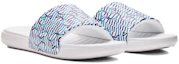 Lookbook Under Armour Ansa Graphic Slide ''Blue Mirage Monogram'' Slippers Blauw 3024434-114