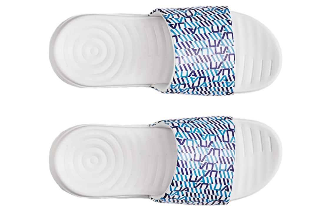Shop Under Armour Ansa Graphic Slide ''Blue Mirage Monogram'' Slippers Blauw 3024434-114