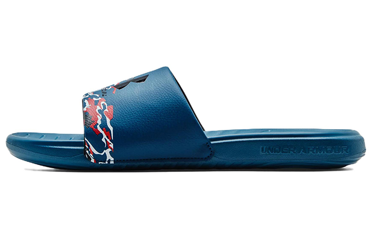 Buy 安德瑪 Ansa Graphic 拖鞋 '深海藍' 3024434-402