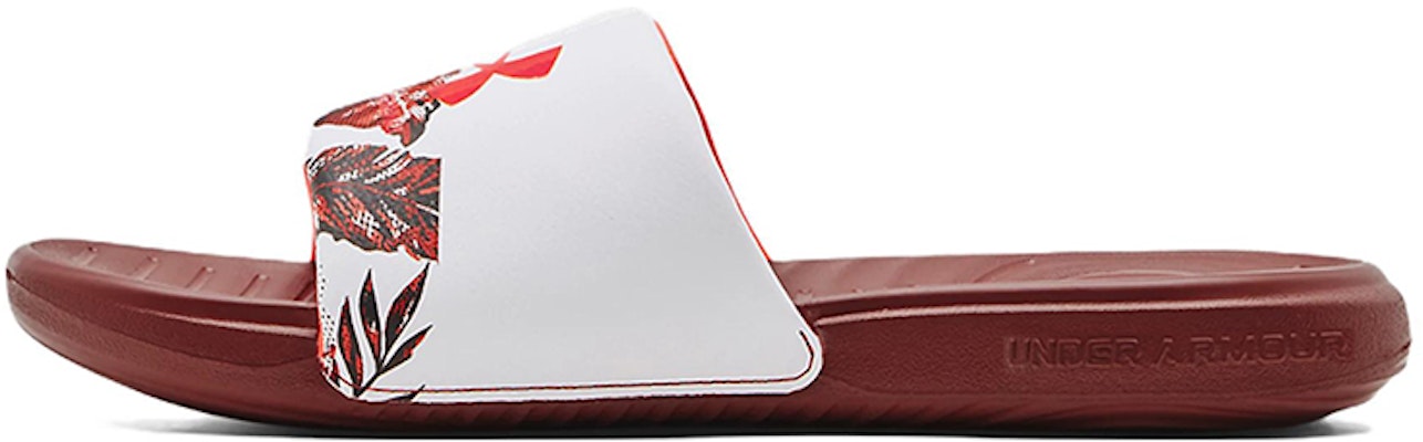 Under Armour Ansa Graphic Slide 'Kiln Red Leaf' 3024434-600 Buy Under Armour Ansa Graphic Slide 'Kiln Red Leaf' 3024434-600