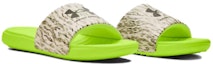 Lookbook Under Armour Ansa Graphic Slide 'Lime Surge Tiger Camo' Lelaki Wanita 3024434-111
