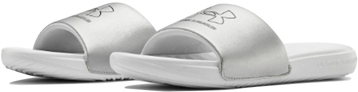 UAアンサ LE スリッパ (ホワイト) 3024199-100 Shop UAアンサ LE スリッパ (ホワイト) 3024199-100