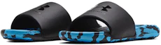 Lookbook Under Armour Ansa Regrind Slide ''Noir Camo Bleu Radar'' 3024796-001