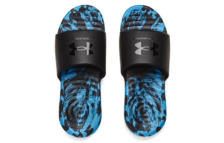 Shop Under Armour Ansa Regrind Slide ''Noir Camo Bleu Radar'' 3024796-001