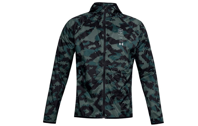 Under Armour Anywhere Storm Camouflage Running Jacket with Logo 1356161-424