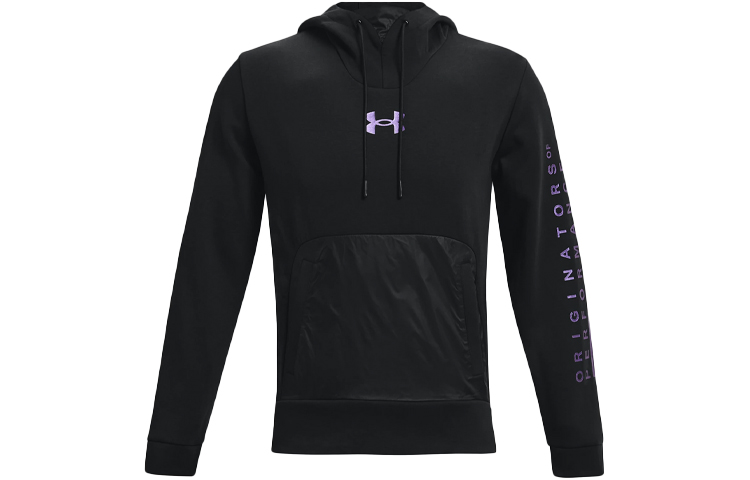 Under Armour Apollo Sportstyle Printed Black Purple Hoodie 1360730-002