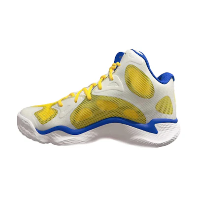 UA Basketball Mid-Top 'CMFTable Round Toe Cushioning Durable Yellow'