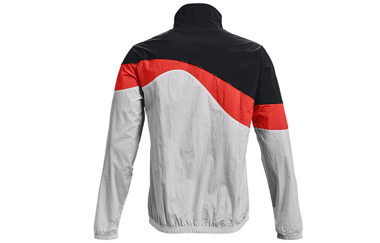 Lookbook Under Armour 黑色拼接織布Logo外套 休閒運動外套 1366219-001