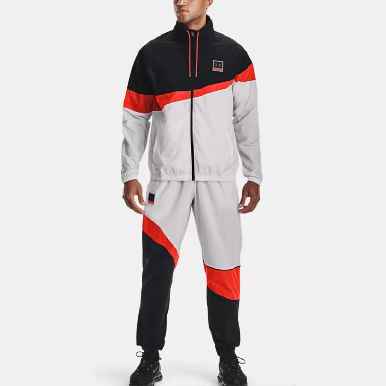 Details for Under Armour 黑色拼接織布Logo外套 休閒運動外套 1366219-001