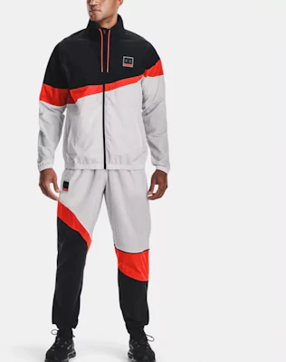 Under Armour 黑色拼接織布Logo外套 休閒運動外套 1366219-001 Details for Under Armour 黑色拼接織布Logo外套 休閒運動外套 1366219-001