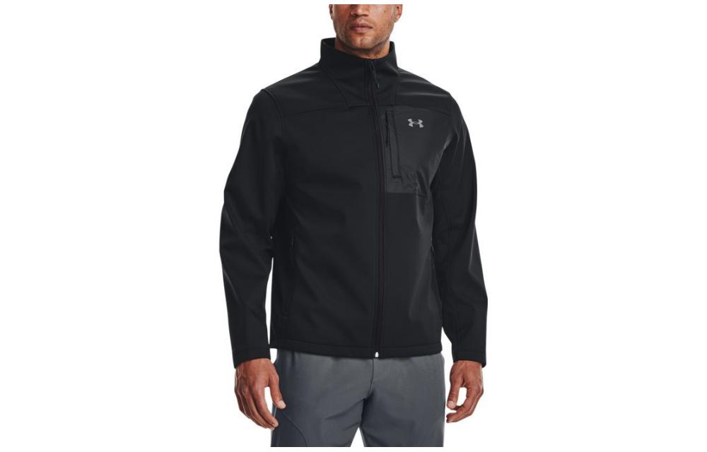 Order 언더아머 블랙 컬러블록 지퍼 트레이닝 자켓 멀티포켓 1371586-001