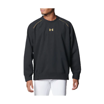 Under Armour Black Crewneck Sweatshirt with Colorblock Logo Design 1381250-001