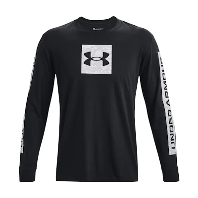 Under Armour Black Crewneck Sweatshirt with Letter Print Long Sleeves 1366464-002