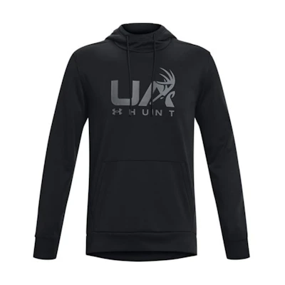 Under Armour Black Fleece Hunting Hoodie with Letter Print Design 1375114-001