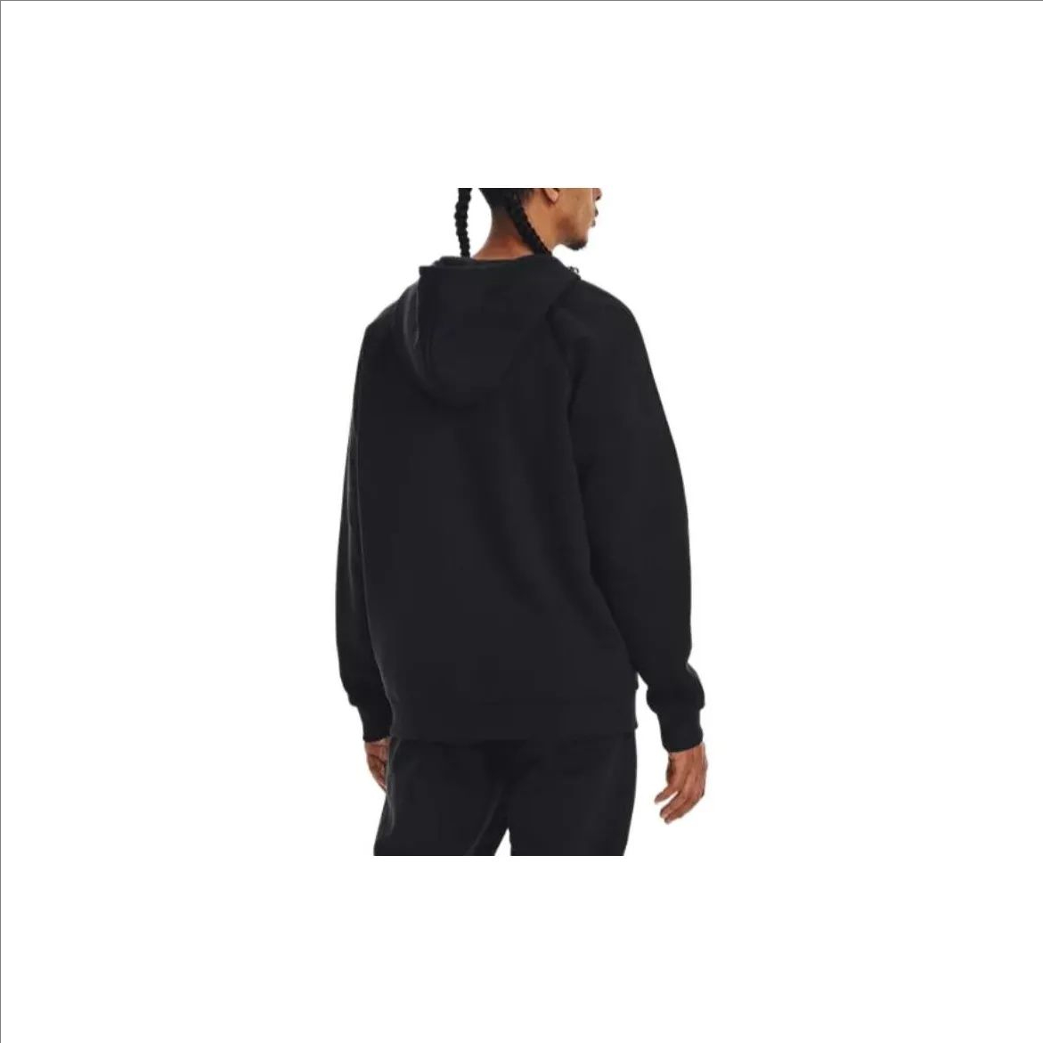 Details for Under Armour Hoodie Hitam Fleece Ber-Resleting dengan Hadiah Kalung 1379767-001