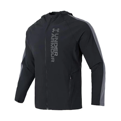 Under Armour Black Graphic Print Training Hoodie Jacket 1377486-002