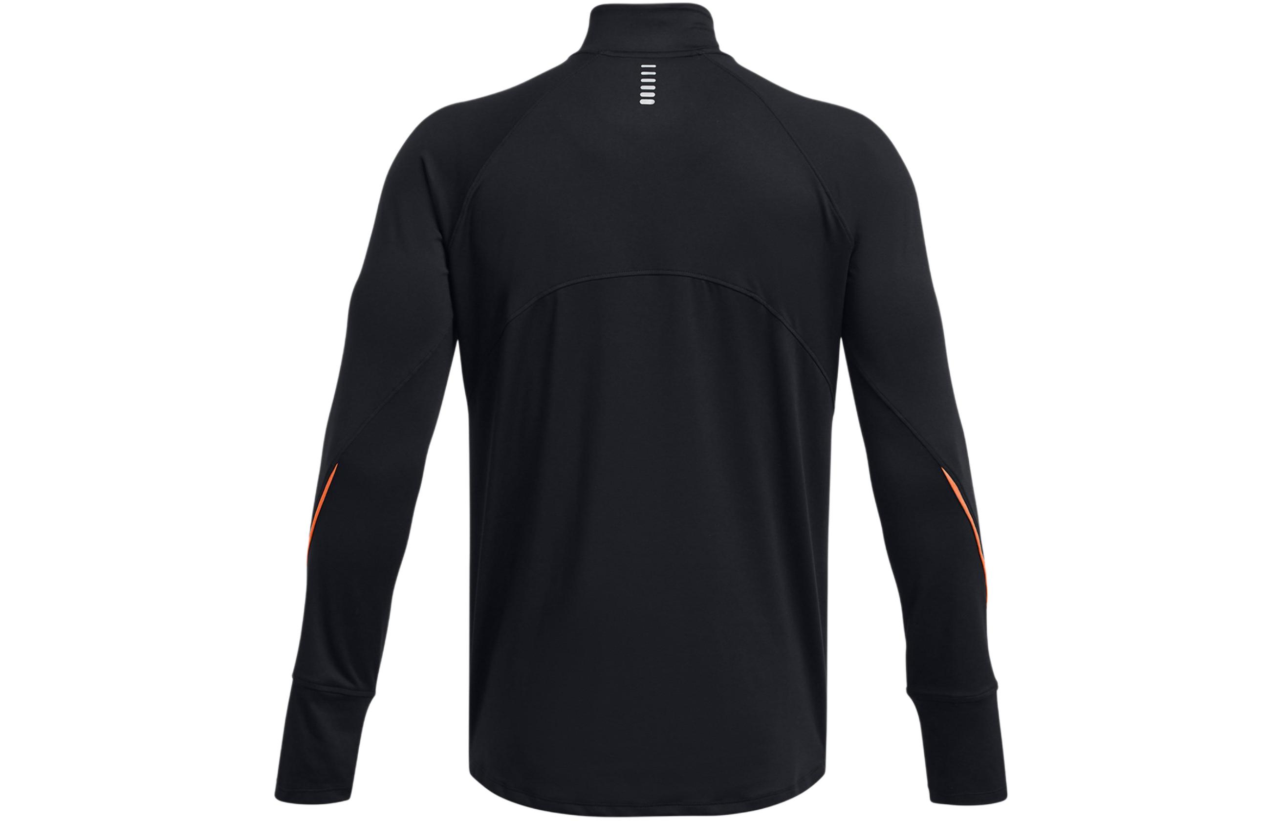 Lookbook Under Armour Black Half-Zip Pullover Sweatshirt with Logo Print 1365662-002