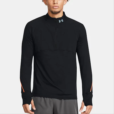 Under Armour Black Half-Zip Pullover Sweatshirt with Logo Print 1365662-002 Shop Under Armour Black Half-Zip Pullover Sweatshirt with Logo Print 1365662-002