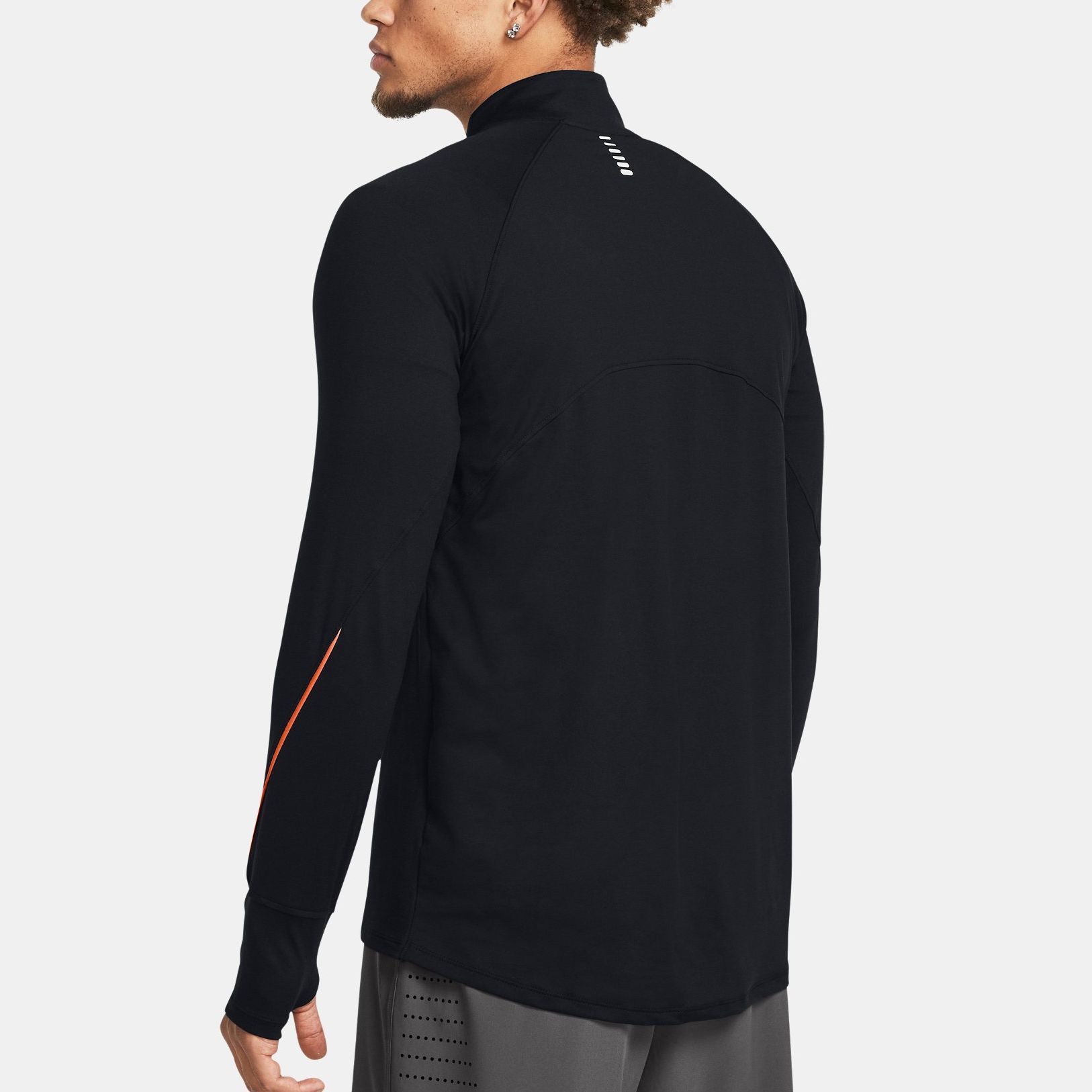 Purchase Under Armour Black Half-Zip Pullover Sweatshirt with Logo Print 1365662-002