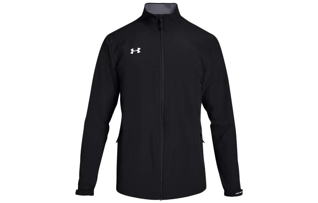 Under Armour Black Hockey Warm-Up Jacket Full-Zip Solid Color 1317185-001