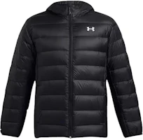 Under Armour Black Hooded Puffer Jacket with Logo Print 1385837-001 Under Armour Black Hooded Puffer Jacket with Logo Print 1385837-001