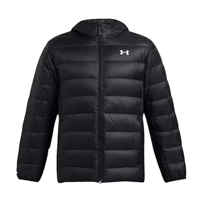 Under Armour Black Hooded Puffer Jacket with Logo Print 1385837-001