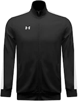 Under Armour Black Knit Sports Jacket with Logo Print and Colorblock Design 21500440-001 Under Armour Black Knit Sports Jacket with Logo Print and Colorblock Design 21500440-001