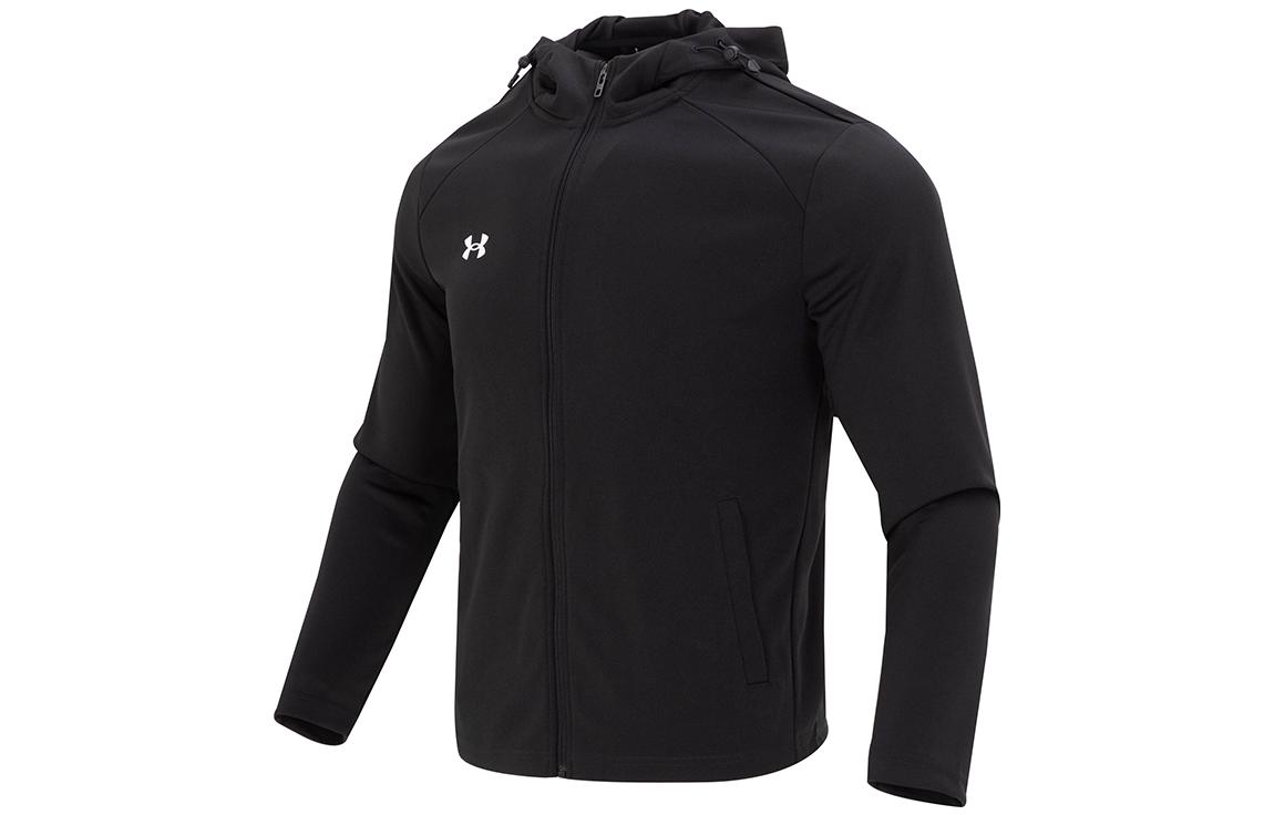 Under Armour Black Logo Printed Training Running Fitness Hoodie Jacket 23600303-001