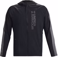 Order Under Armour 黑色戶外運動外套字母印花設計 1377486-001