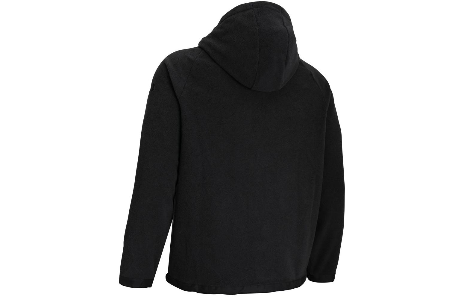 Lookbook Under Armour Black Pullover Fleece Hoodie Solid Color 1378981-001