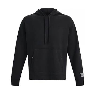 Under Armour Black Solid Color Drawstring Hoodie 1377173-001