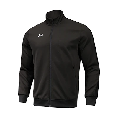 Under Armour Black Solid Color Zip-Up Athletic Knit Jacket 22500409-001